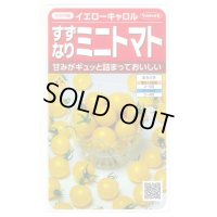 送料無料　[トマト/ミニトマト]　イエローキャロル　15粒　(株)サカタのタネ　実咲450（004026）