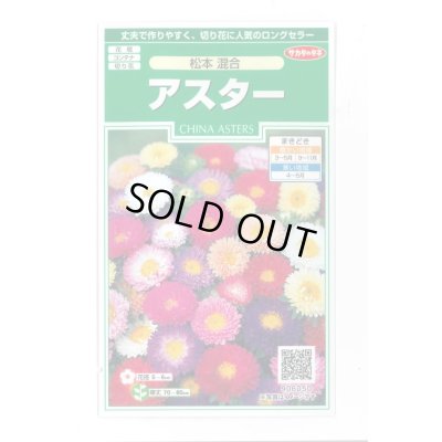 画像1: 送料無料　花の種　アスター　松本混合　約190粒　(株)サカタのタネ　実咲250（026204）