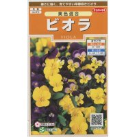 送料無料　花の種　ビオラ　美色混合　約58粒　(株)サカタのタネ　実咲200（026347）