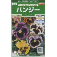 送料無料　花の種　パンジー　シャロンジャイアントミックス　約34粒　(株)サカタのタネ　実咲250（026267）