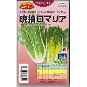 画像: 送料無料　[レタス]　ロメインレタス　晩抽ロマリア　ペレット種子100粒　タキイ種苗(株)