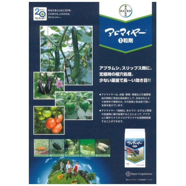 農薬 殺虫剤 アドマイヤー1粒剤 3kg(農薬/殺虫剤)グリーンロフトネモト直営