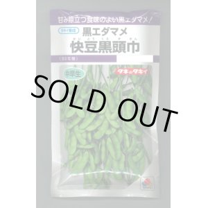 画像: 送料無料　[枝豆]　快豆黒頭巾　90ml(およそ150粒)　タキイ種苗(株)　PF