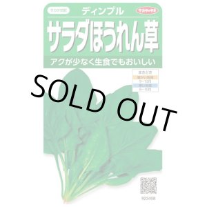 画像: 送料無料　[ほうれんそう]　サラダほうれん草　ディンプル　約750粒　(株)サカタのタネ　実咲250（003006）