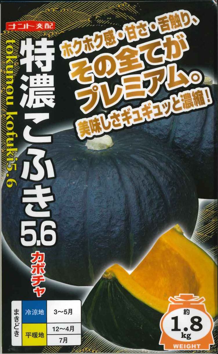 かぼちゃ] 特濃こふき5.6 小袋（7粒入り） ナント種苗(野菜種/かぼちゃ