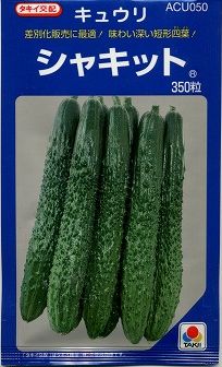 キュウリ] シャキット 350粒 タキイ種苗（株）(野菜種/キュウリ