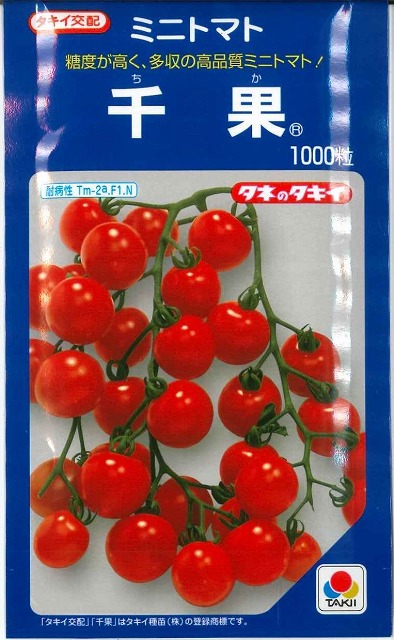 トマト/ミニトマト] 送料無料！ 千果 1000粒 タキイ種苗（株）(野菜種