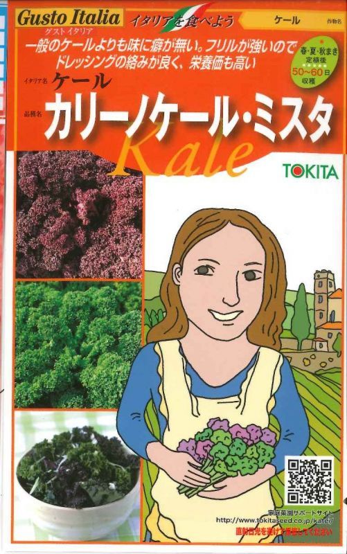 [イタリア野菜]　カリーノケール・ミスタ　40粒　トキタ種苗（株）